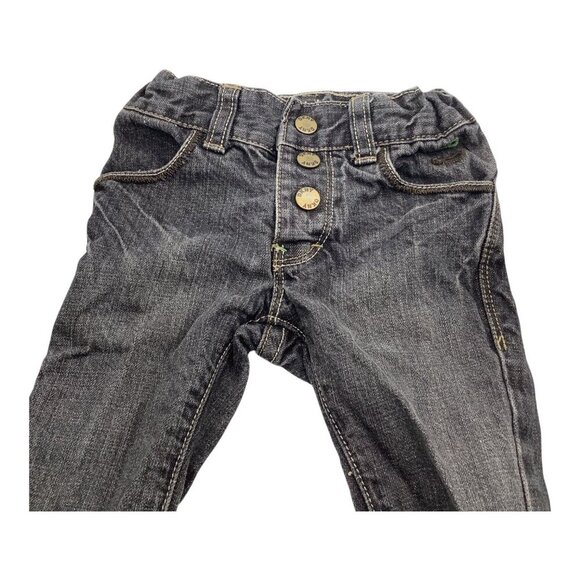 Lot Of 2 DKNY Baby Girl Pants & Jeans 3-6M Adjustable Waist Herringbone & Denim - Picture 12 of 16